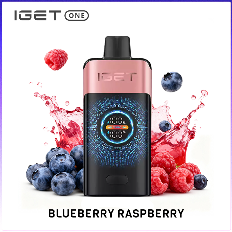IGET One Blueberry Raspberry 12000 puffs - ALIBARBAR INGOT VAPE ...