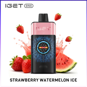 IGET One Strawberry Watermelon Ice 12000 puffs - Strawberry Watermelon Ice - Strawberry Watermelon Ice
