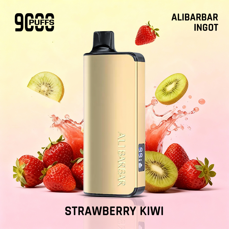 Alibarbar Ingot Strawberry Kiwi 9000 Puffs - Image 2