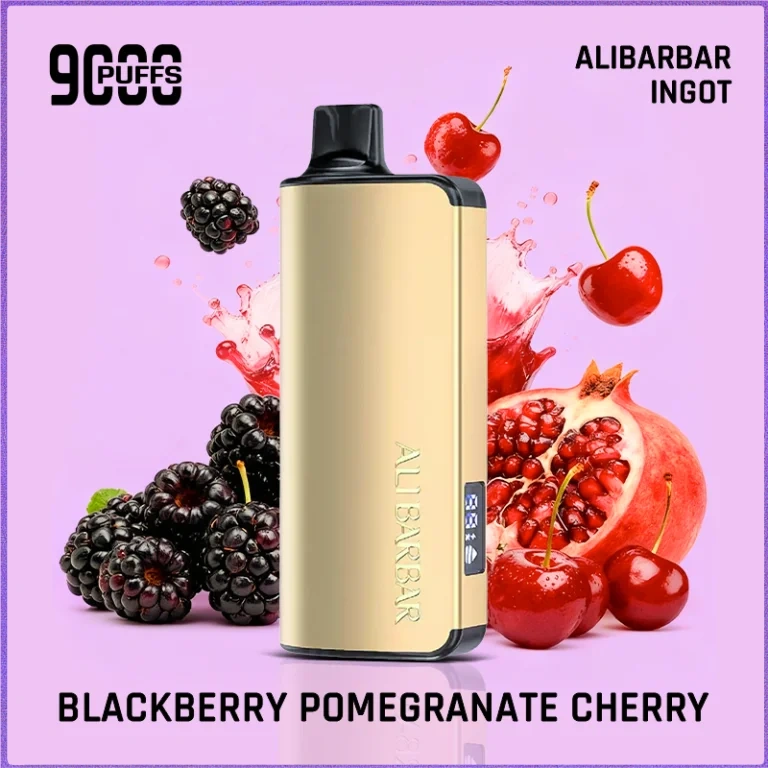 Alibarbar Ingot 9000 Puffs Review: Blackberry Pomegranate Cherry Flavour & Long-Lasting Performance Tested