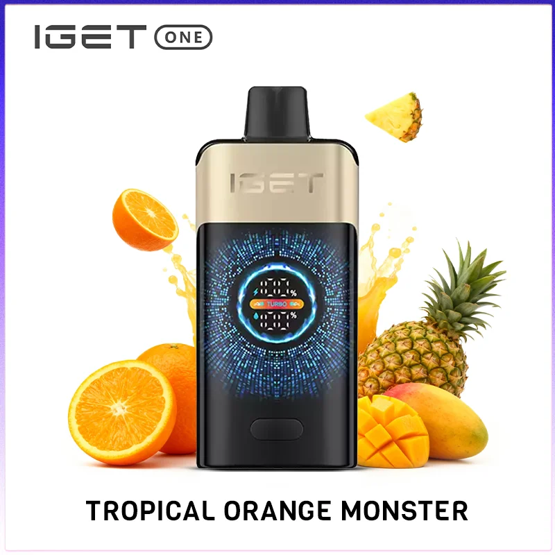 IGET One Tropical Orange Monster: 10,000 Puffs & 2700mAh Specs