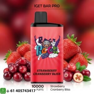 IGET Bar Pro Strawberry cranberry bliss 10000 Puffs