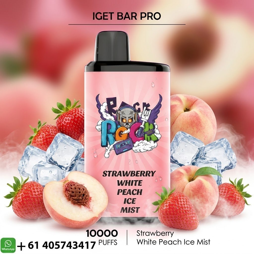 IGET Bar Pro Strawberry white peach ice mist 10000 Puffs