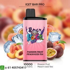 IGET Bar Pro Passion Fruit Peach Iced Tea 10000 Puffs