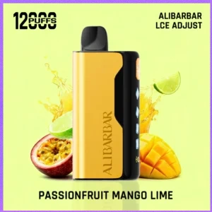 ALIBARBAR Ice Adjust 12000 Puffs Passionfruit Mango Lime